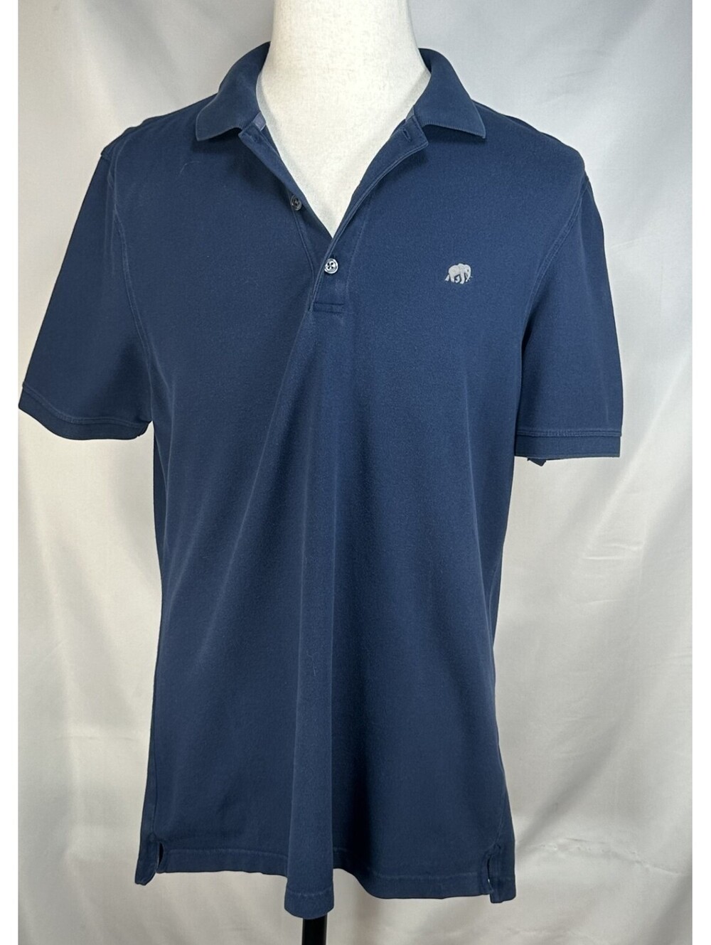Banana Republic 1/4 Button Standard Polo Shirt Blue Men L